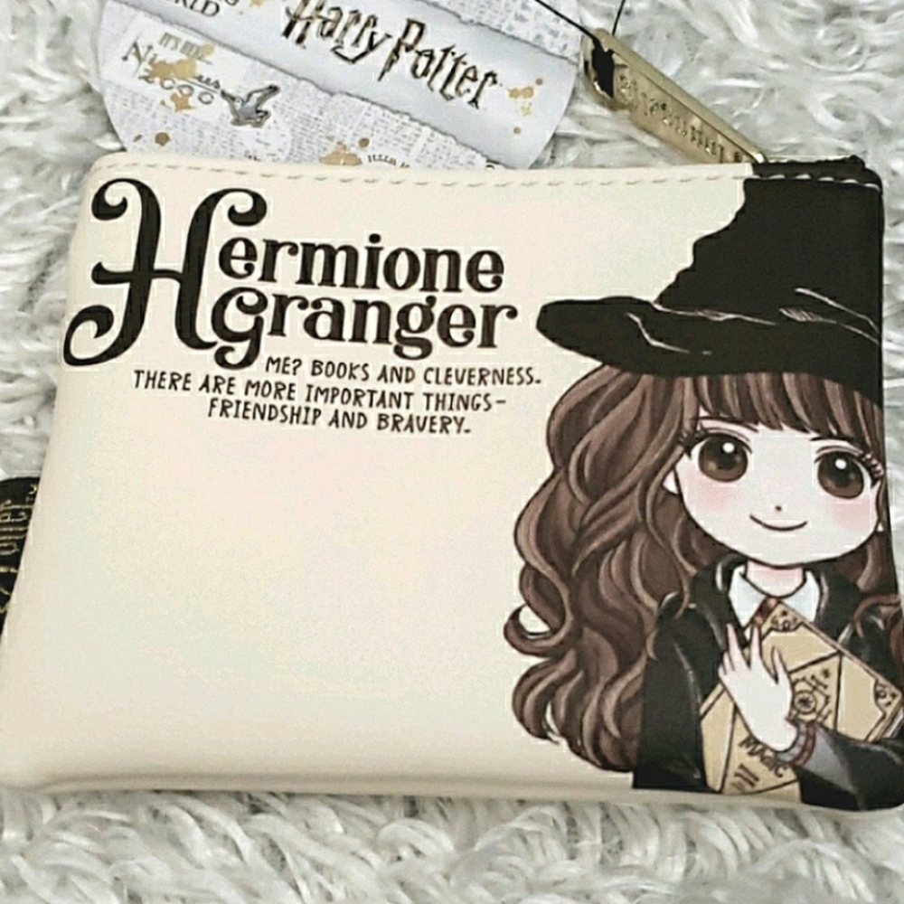 Loungefly Harry Potter Hermione And Luna Mini Backpack Cardholder Coin Purse - Picture 7 of 12